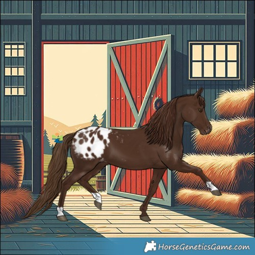 Horse Color:Gray Chestnut Blanket 