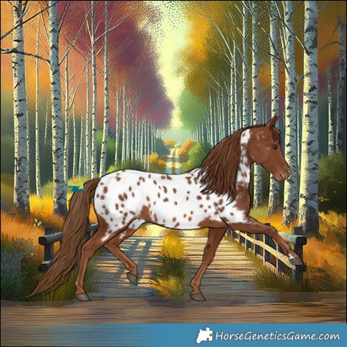 Horse Color:Chestnut Appaloosa 