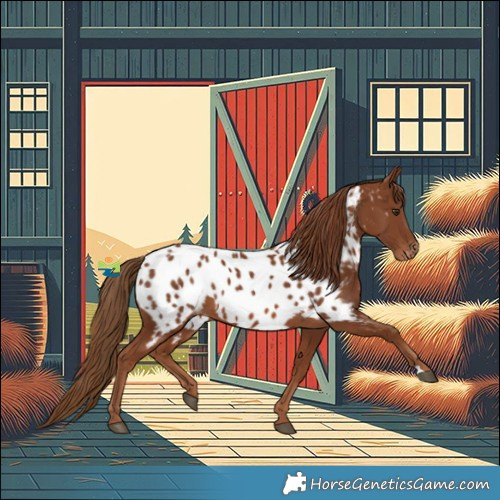 Horse Color:Chestnut Near Leopard