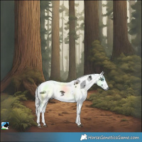 Horse Color:Black Merle Tobiano