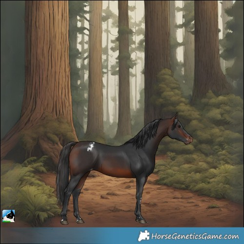 Horse Color:Brown Snowcap 