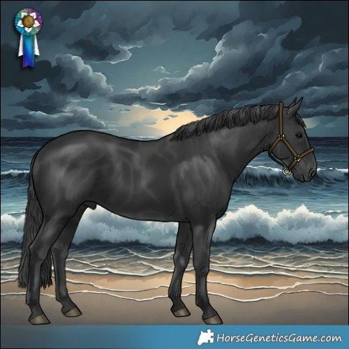 Horse Color:Black  and Black 