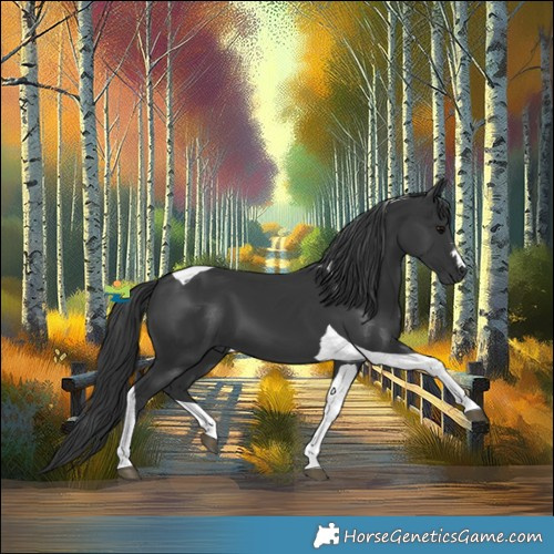 Horse Color:Black Tobiano