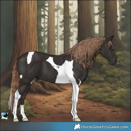 Horse Color:Liver Chestnut Tobiano 