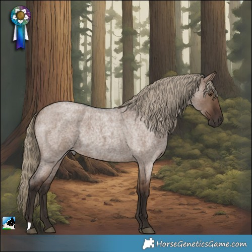 Horse Color:Liver Red Dun Roan
