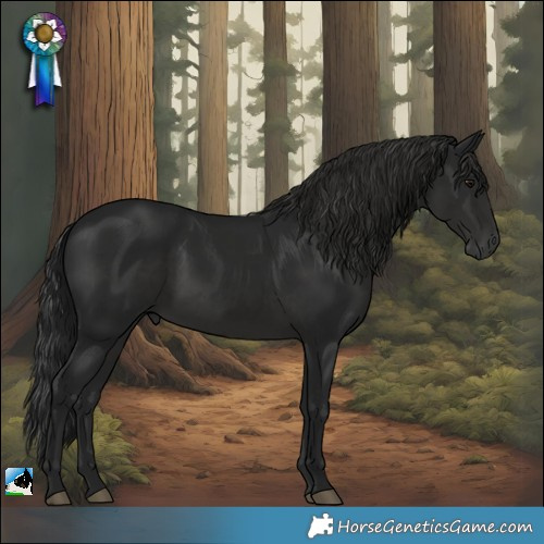 Horse Color:Gray Black