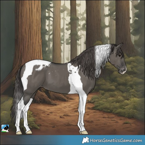 Horse Color:Grullo Tobiano Appaloosa