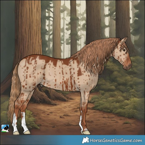 Horse Color:Red Dun Brindle 