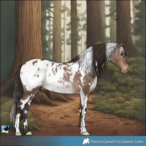 Horse Color:White Spotted Brown Dun Appaloosa Rabicano 