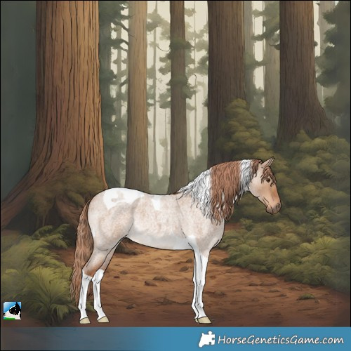 Horse Color:Red Dun Roan Tobiano