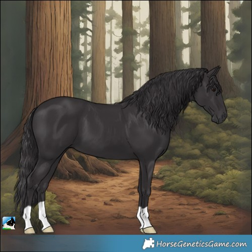Horse Color:Smoky Black 