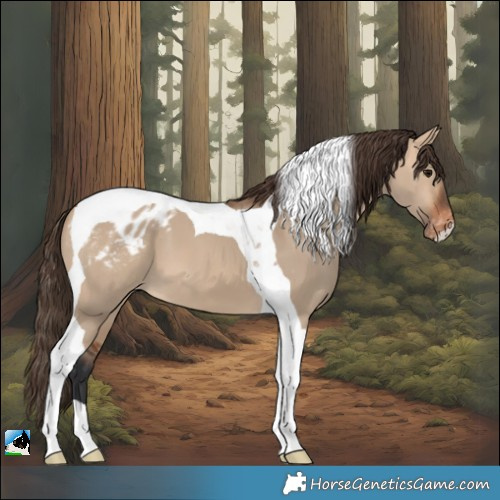Horse Color:Bay Dun Tobiano Appaloosa 