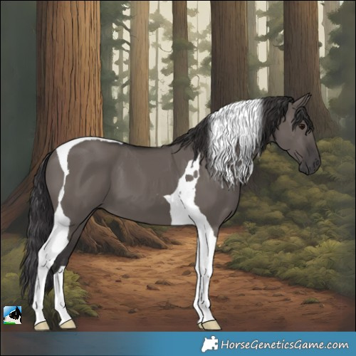 Horse Color:Smoky Grullo Tobiano 