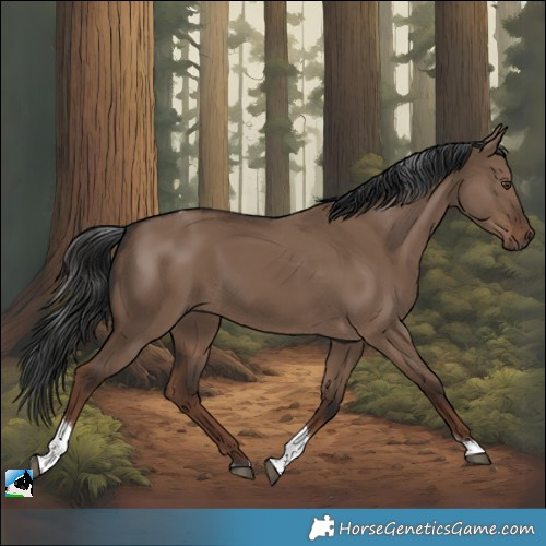 Horse Color:Liver Red Dun Tobiano 