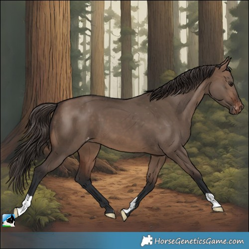 Horse Color:Brown Dun Appaloosa 