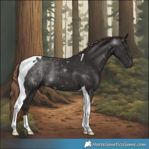 Horse Color:Liver Chestnut Tobiano