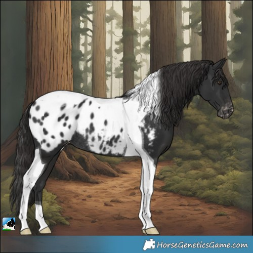Horse Color:Liver Chestnut Tobiano Blanket Rabicano