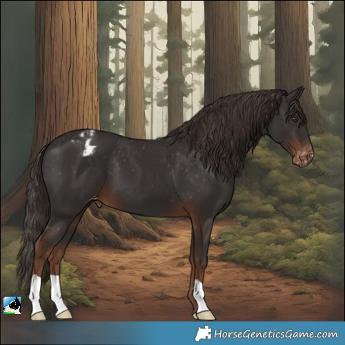 Horse Color:Liver Chestnut Appaloosa