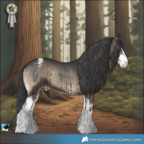 Horse Color:Blue Onyx Sabino Appaloosa