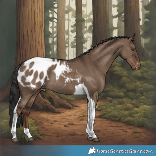Horse Color:Liver Red Dun Tobiano Appaloosa Rabicano