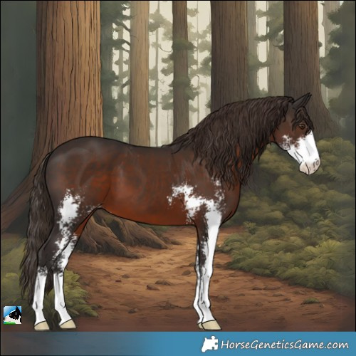 Horse Color:Liver Chestnut Sabino Appaloosa