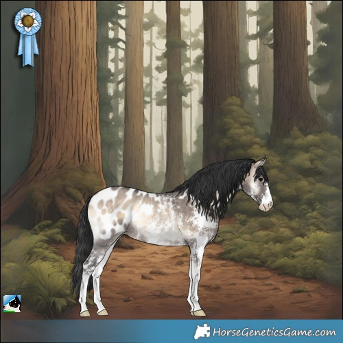 Horse Color:Brown Onyx Sabino Appaloosa Rabicano 
