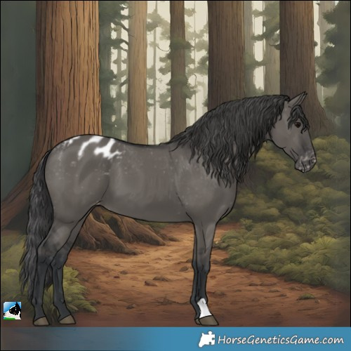 Horse Color:Grullo Varnish