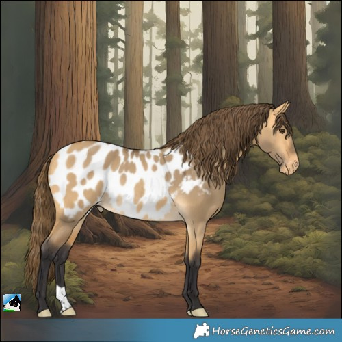 Horse Color:Buckskin Dun Blanket Rabicano 