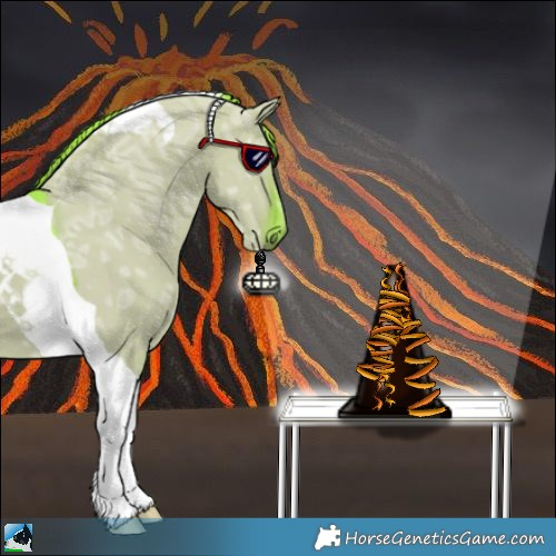 Horse Color:Watercolor Liver Red Dun Ice Tobiano