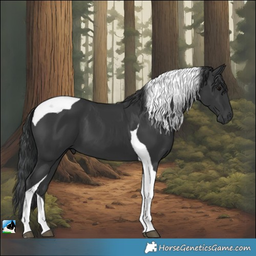 Horse Color:Black Tobiano