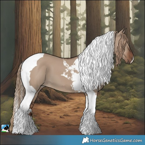 Horse Color:Liver Red Dun Tobiano 