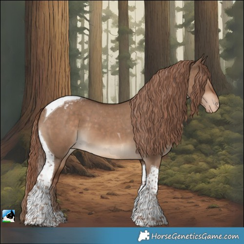Horse Color:Liver Red Dun Tobiano Varnish 