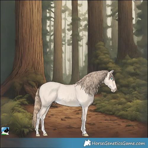 Horse Color:Perlino Dun Rabicano 
