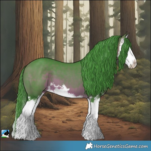Horse Color:Watercolor Brown Splash