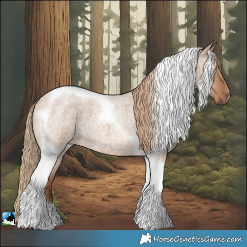 Horse Color:Red Dun Roan Tobiano
