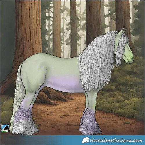 Horse Color:Watercolor Chocolate Palomino Dun