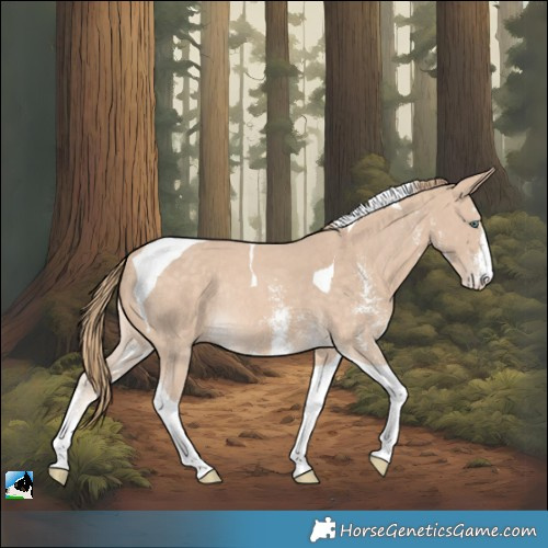 Horse Color:Perlino Sabino Tobiano Rabicano