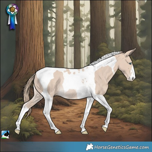 Horse Color:Perlino Tobiano Rabicano 