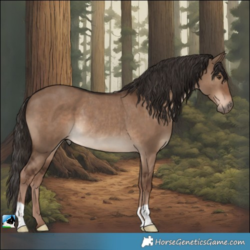 Horse Color:Liver Red Dun Rabicano