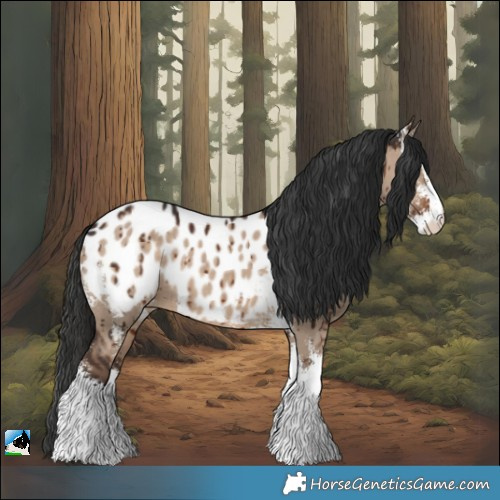 Horse Color:Liver Red Dun Sabino Blanket Brindle 