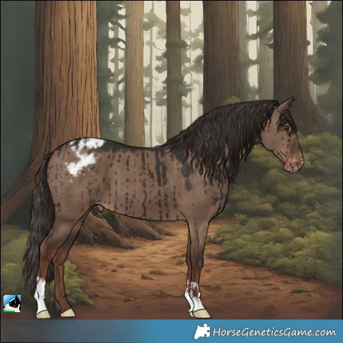Horse Color:Liver Red Dun Varnish Brindle