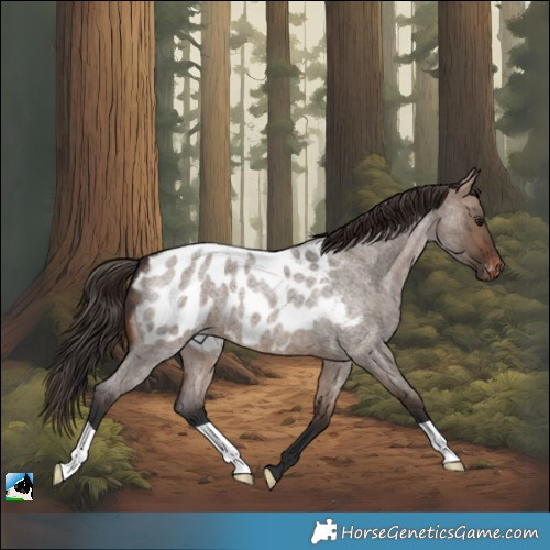 Horse Color:Brown Roan Dun Blanket