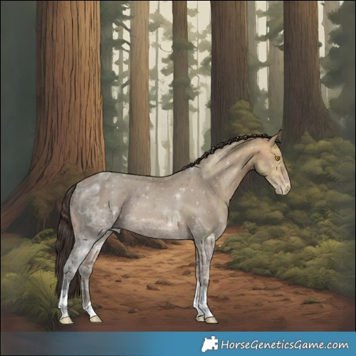 Horse Color:Amber Champagne Ice Tobiano