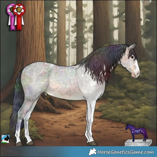 Horse Color:Nacre Buckskin Ice Appaloosa