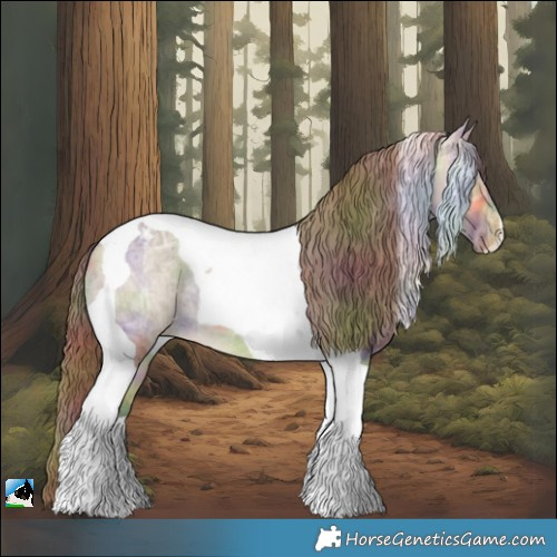 Horse Color:Nacre Buckskin Ice Dun Tobiano Appaloosa Rabicano Brindle 