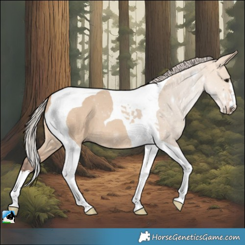 Horse Color:Silver Bay Dun Tobiano