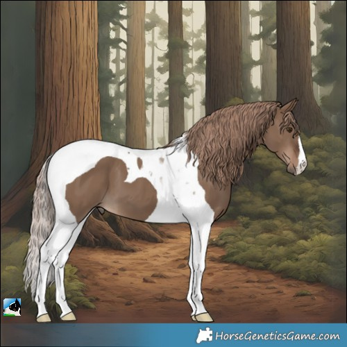 Horse Color:Liver Red Dun Tobiano 