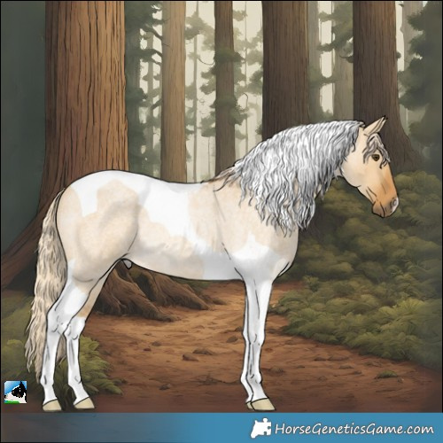 Horse Color:Palomino Roan Dun Tobiano Rabicano