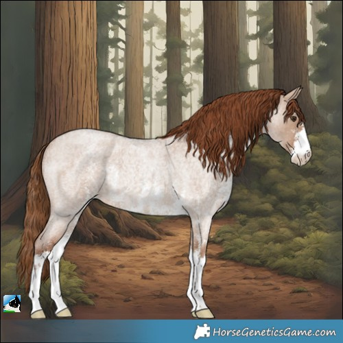 Horse Color:Red Dun Roan Sabino Rabicano 