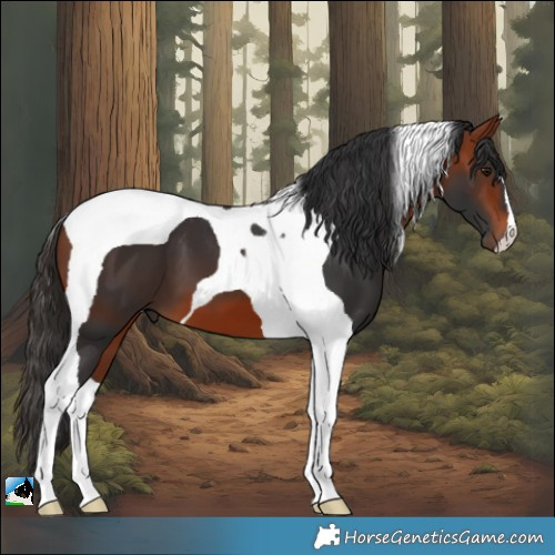 Horse Color:Bay Tobiano
